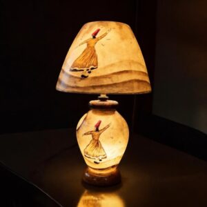 blue sufism camel skin lampshade (copy)