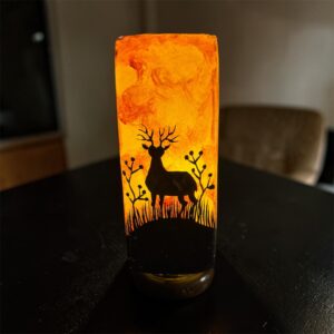 vibrant camel skin glass lamp (copy)