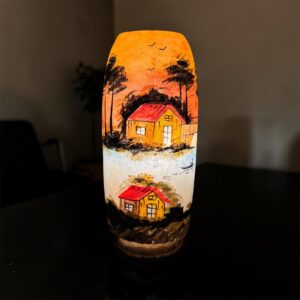 orange camel skin bottle lamp (copy)
